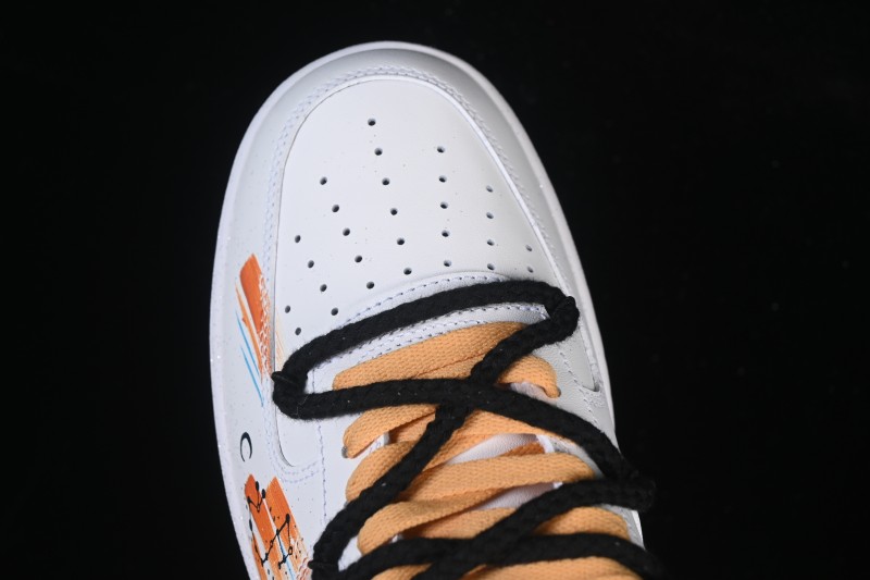 Nike Air Force 1 '07 Low Hand-Painted Zodiac Scorpio Canvas Sneakers - 10241122