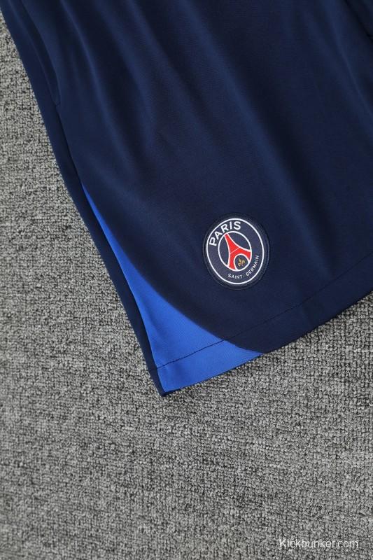 25/26 PSG Red/Blue Short Sleeve Jersey+Shorts