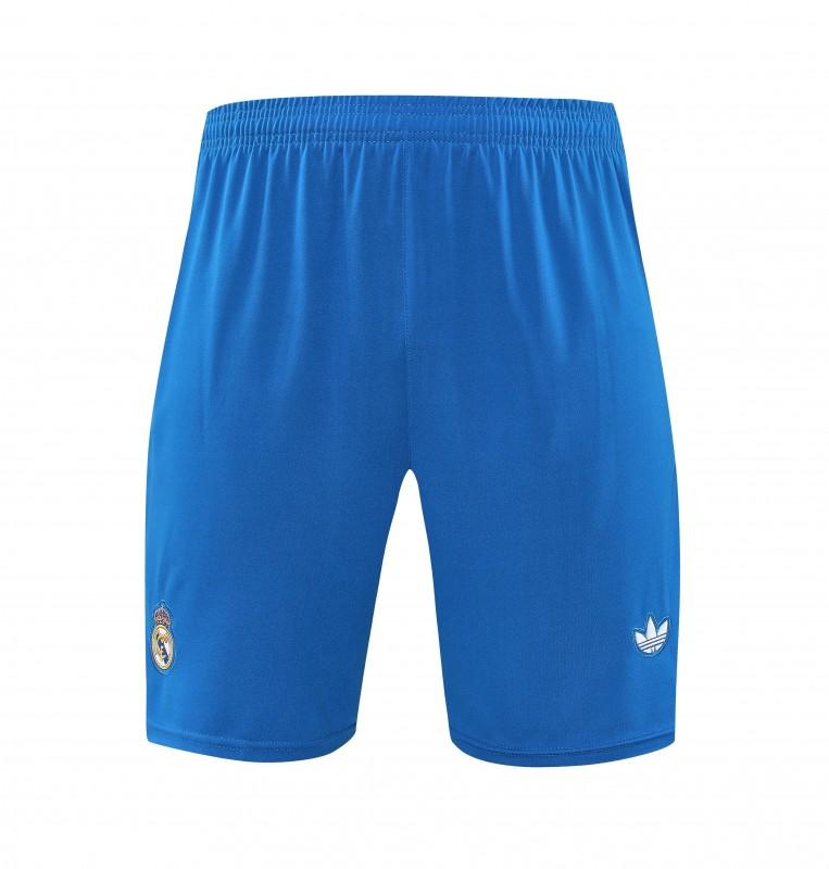 25/26 Real Madrid Adidas Original Blue Short Sleeve Jersey+Shorts