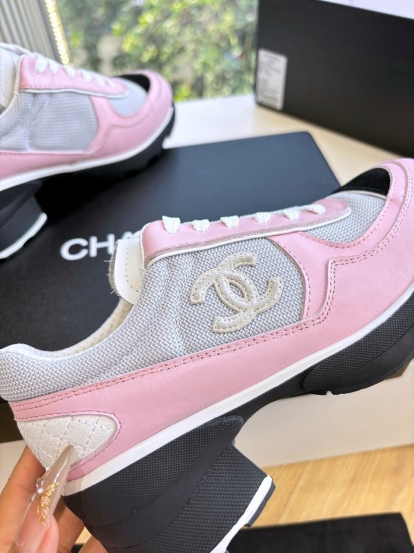 Chanel 2025/SS New Arrival High-Heel Two-Tone Casual Sneakers - KFY00320