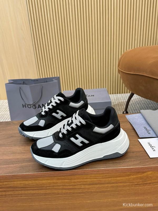 Hogan H-STRIPES Series Couple Thick Sole Dad Shoes Casual Sneakers - LY00370/LY00380