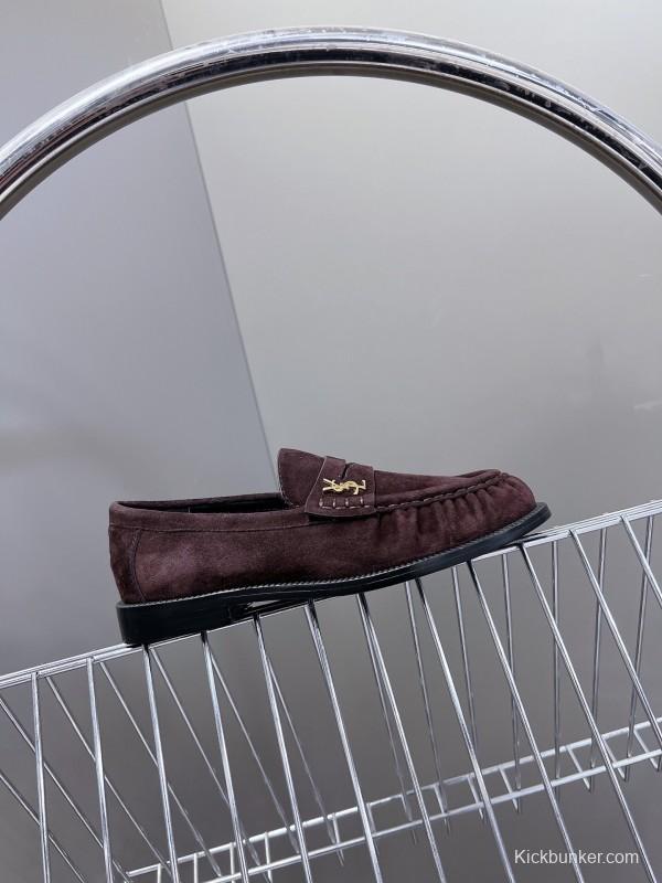 Saint Laurent Classic Loafer Leather Shoes - KFY00350