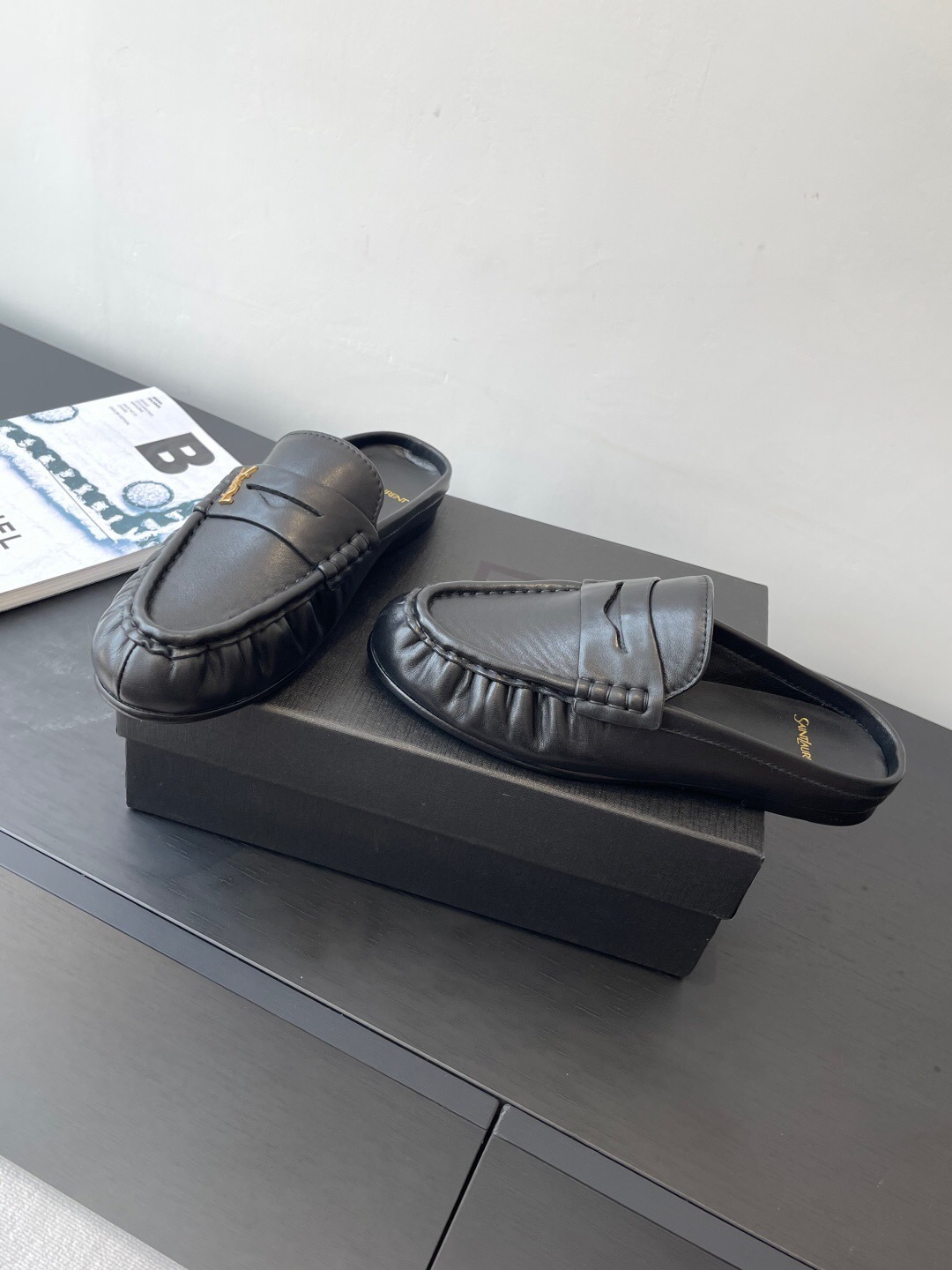 Saint Laurent Classic Loafer Mule Flats - KFY00320
