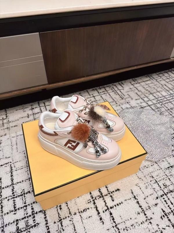 Fendi Match Series Thick Sole Couples Casual Sneakers - KFY00320