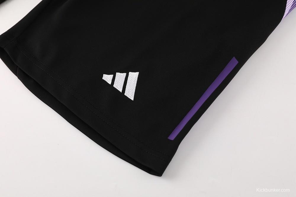 2025 Germany Purple Short Sleeve+Soccer Shorts
