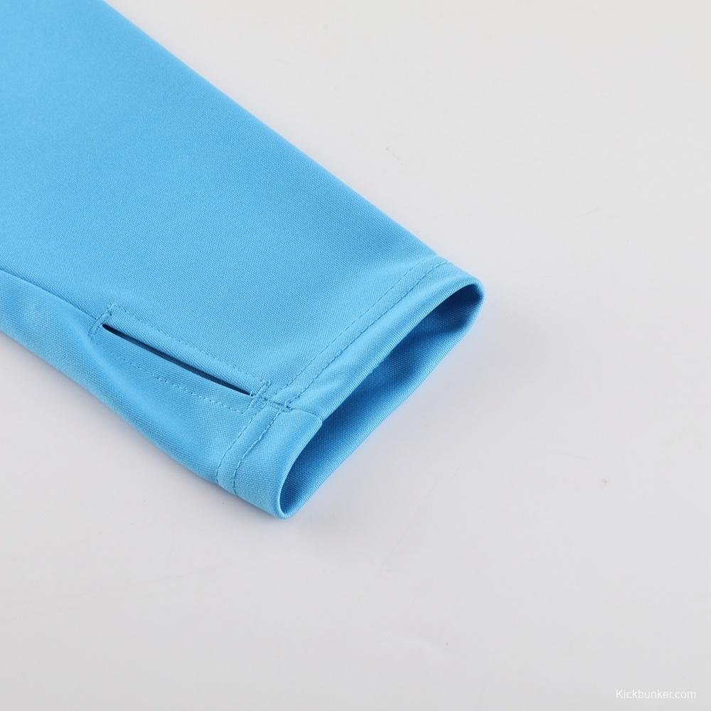 25/26  Manchester City Sky Blue Half Zipper Jacket+Long Pants