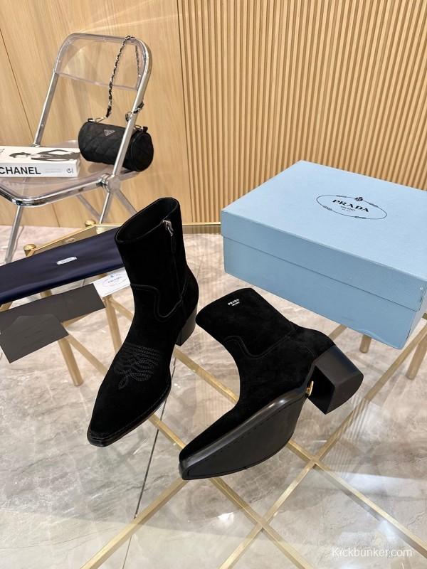 Prada Classic Pointed Boots 2025 SS Collection - L Y00330