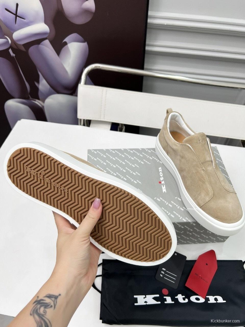 Kiton 2025/SS Slip-On Casual Men's Shoes - KFY00320