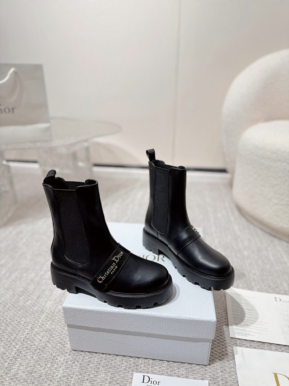 DIOR CHRONO Slip-On Motorcycle Boots - LY00340