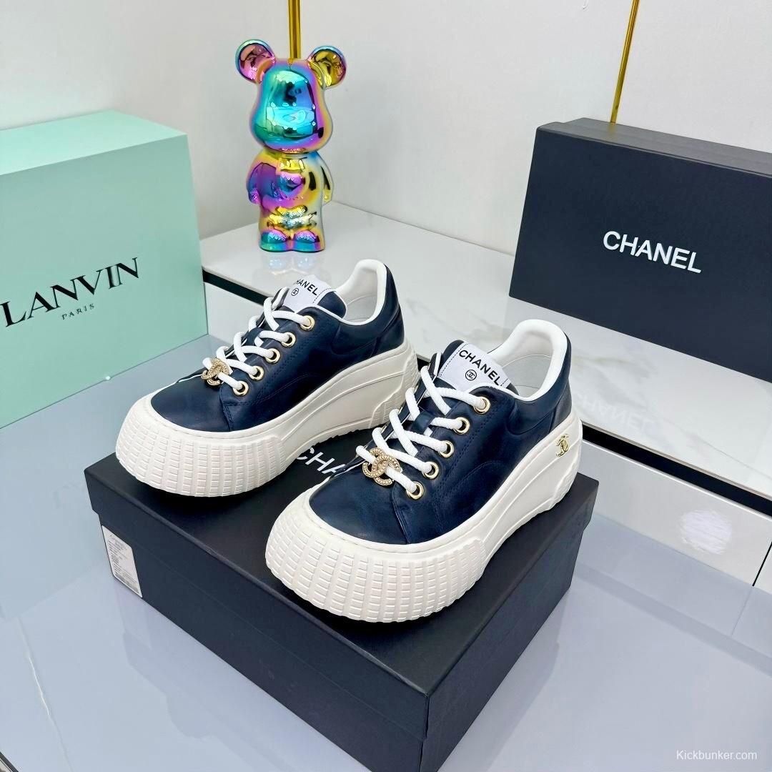 Chanel 2025 SS Loafers Panda Shoes Original Calfskin - LY00330