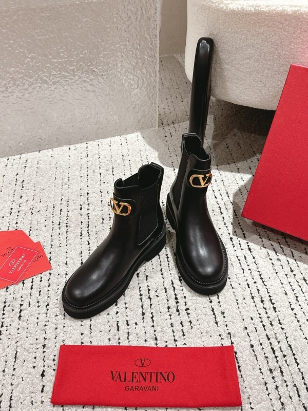 Valentino 2025 SS Metal Element Short Boots - LY00330