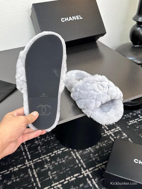Chanel 2025 Spring/Summer Luxury Wool Slippers - LY00250