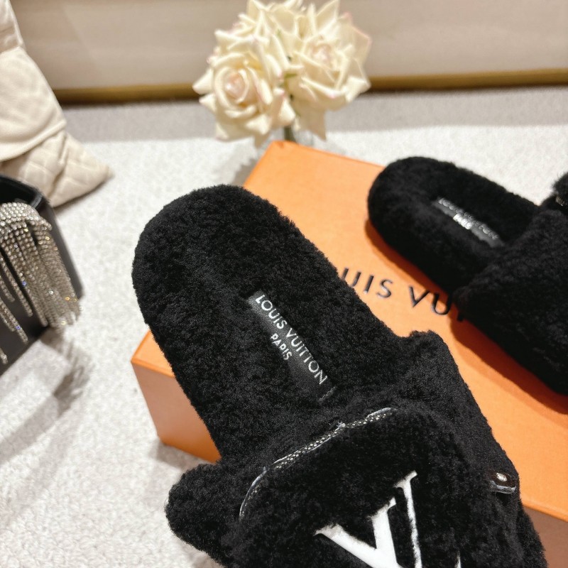 L牌 Wool Lazy Slippers 2025 SS Collection - LY00260
