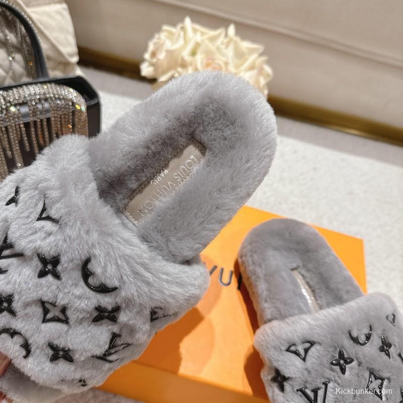 Lv 2025 SS Wool Lazy Slippers - LY00240