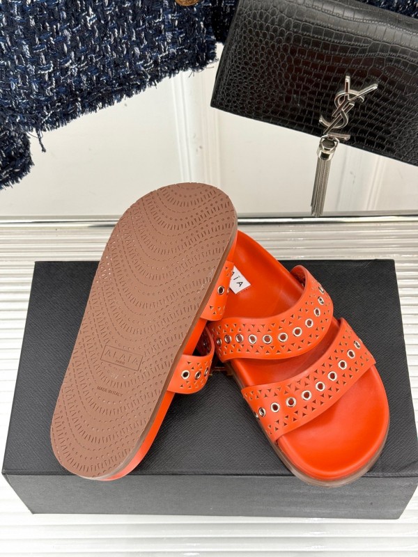 Alaia Spring Summer 2025 Laser-Cut Casual Sandals - KFY00260