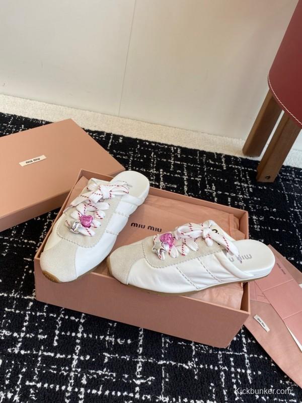 MiuMiu 2025 SS Early Spring Slip-On Trainer Loafer - KFY00295