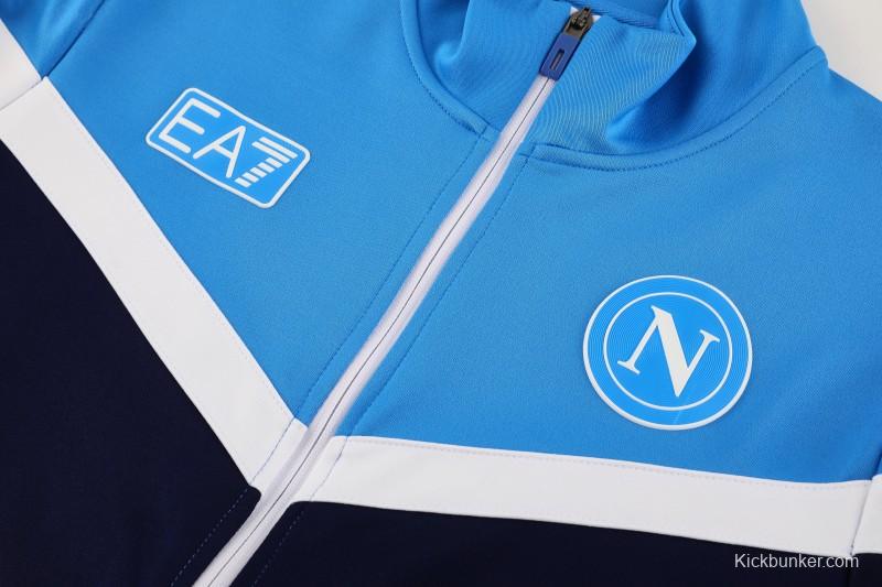 25/26 Napoli Blue/Black Full Zipper Jacket+Long Pants