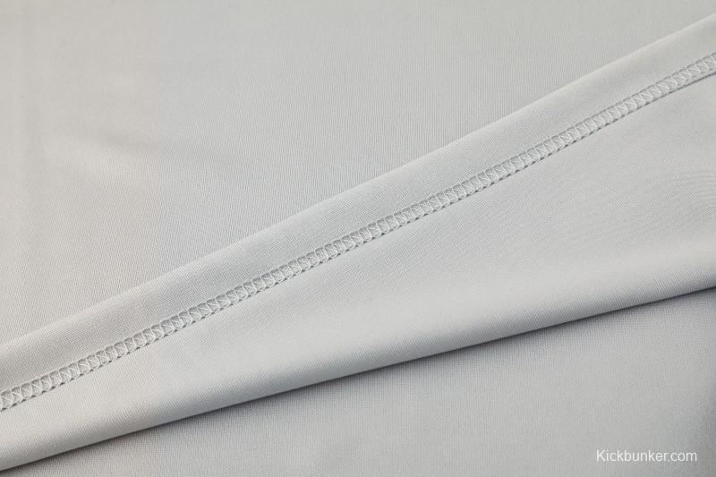 25/26  Adidas Light Grey Full zipper Jacket Tracksuit+ long pants