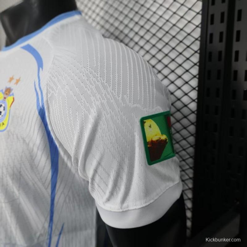 Player Version 2026 DR Congo Third White Blue Geometric Jersey