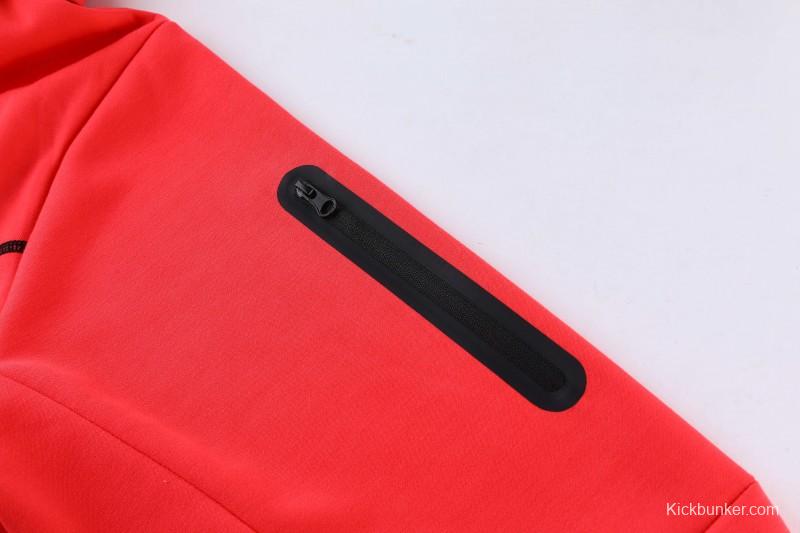 26/27 Liverpool Red Full Zipper Hooded Jacket Tracksuit + Long Pants