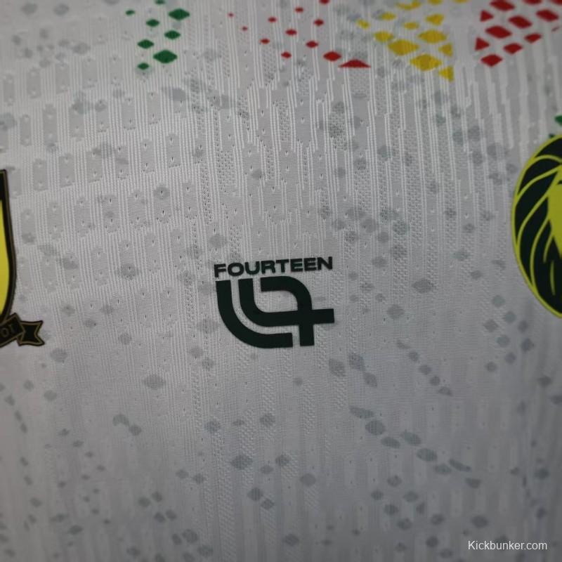 2026 Player Version Cameroon Home White with Red, Dot Pattern Jersey