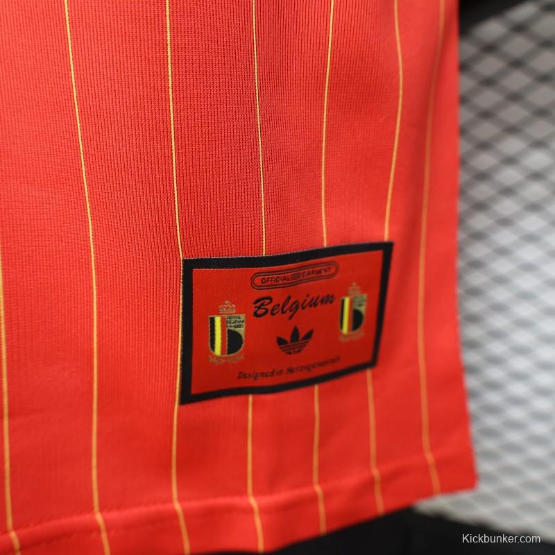 Player Version 2026 Belgium Red Terrace Icons White Jersey