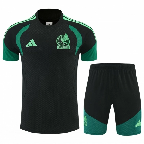 26/27 Mexico Black Short Sleeve+Soccer Shorts