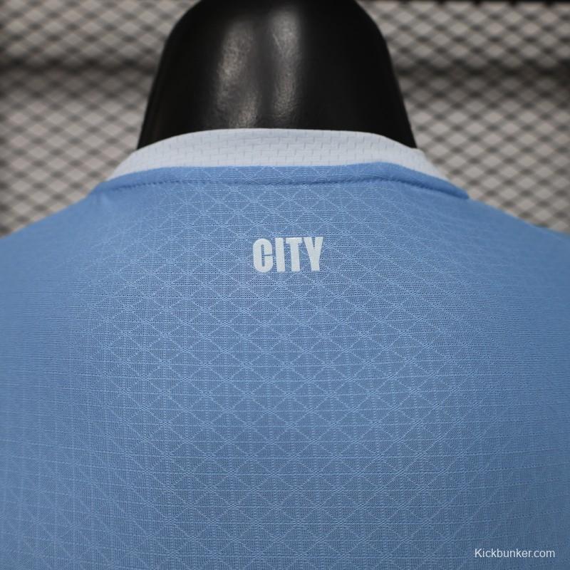 Player Version 26/27 Manchester City Sky Blue with White Side Panel Home Jersey