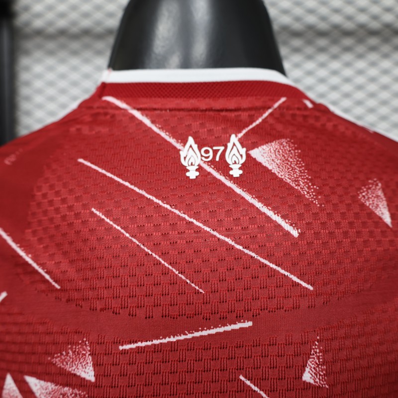 Player Version 26/27 Liverpool Red with Geometric Shatter Pattern Home Special Edition Jersey