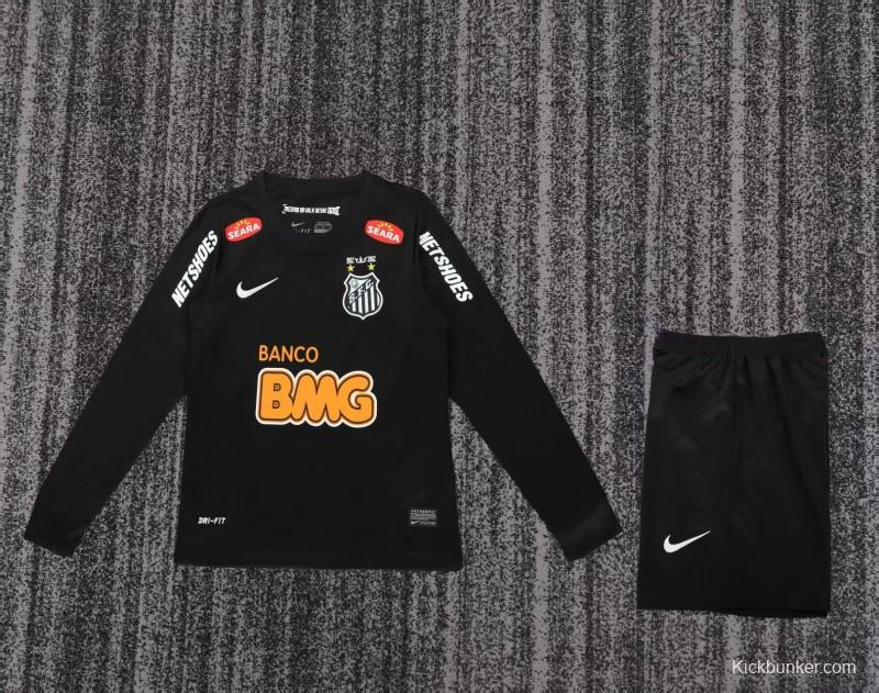 Retro 12/13 Santos FC Black Long Sleeve Jersey
