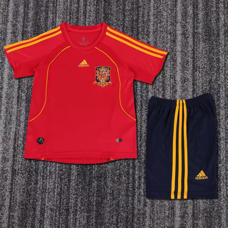 Retro Kids 2008 Spain Home Jersey