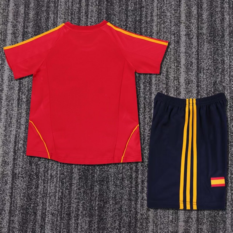 Retro Kids 2008 Spain Home Jersey