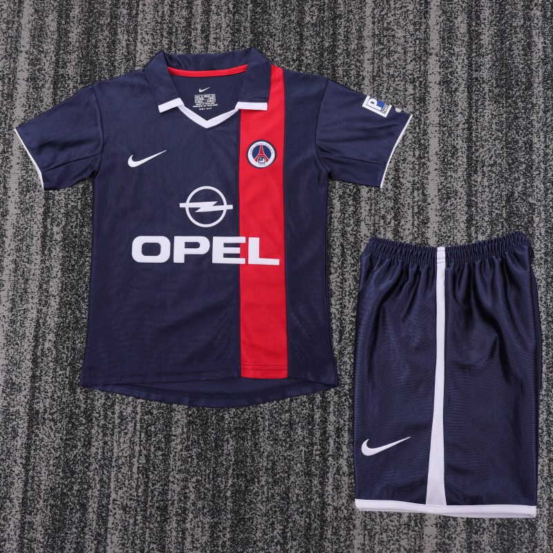 Retro Kids 01/02 PSG/Paris Saint-Germain Home Jersey