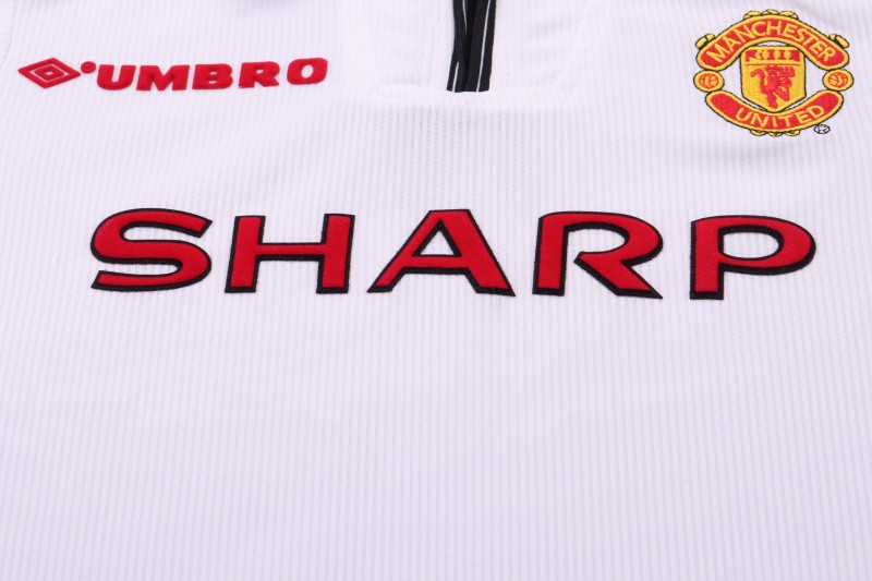 Retro Kids 98/99 Manchester United White Commemorative Jersey