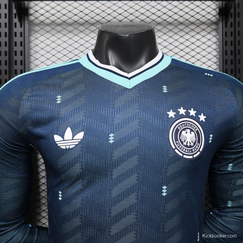 Player Version 2026 Germany Away Navy Blue  Long Sleeve Jersey