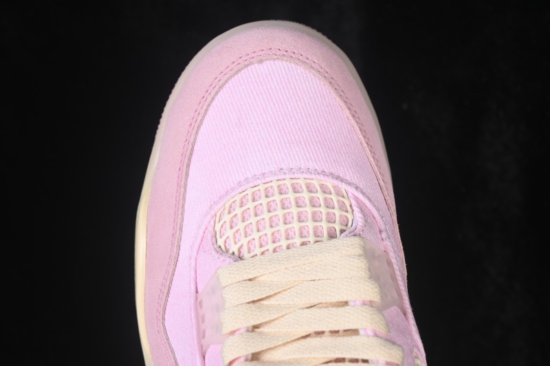 Air Jordan 4 Retro 'Iced Carmine' Basketball Shoes with Premium Suede Upper - IB6716-600