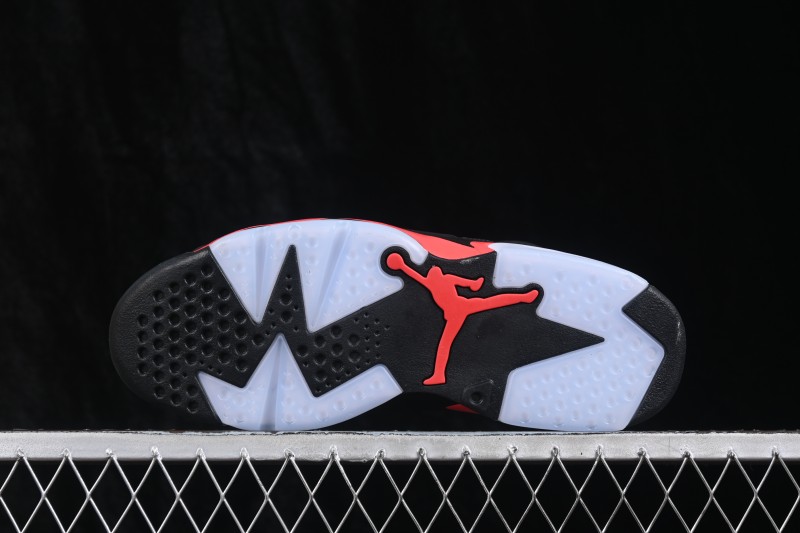 Nike Air Jordan 6 Retro Basketball Shoes with Infrared Accents - CT8529-001