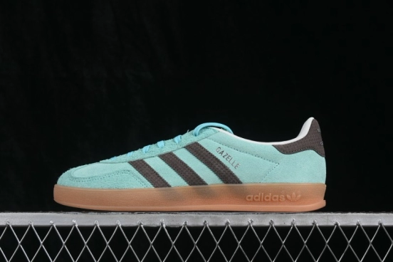 Adidas Originals Gazelle Indoor Retro Low-Top Casual Skateboarding Shoes with Non-Slip and Wear-Resistant Sole - KZ6952