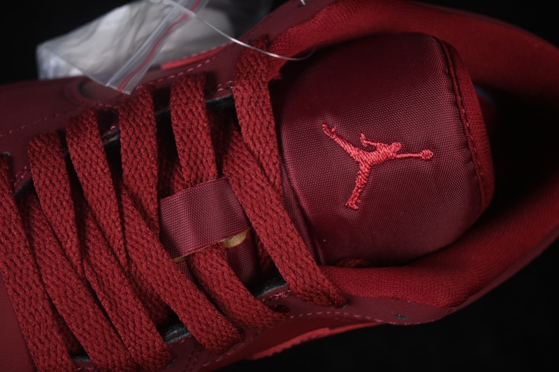 Jordan Air Jordan 1 Low Retro Basketball Shoes with Gum Sole in Wine Red - IB7012-600