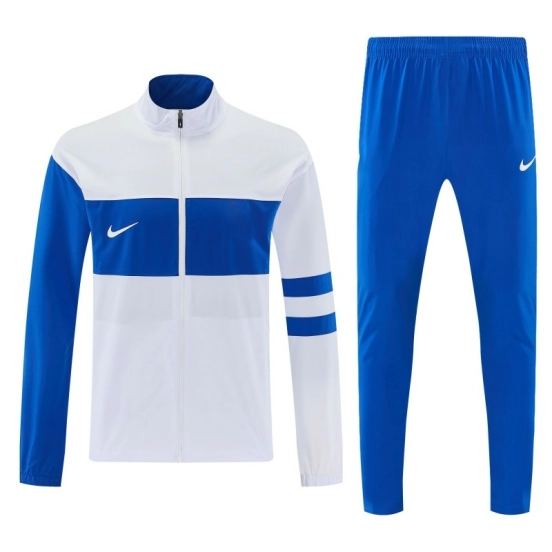 2026 Nike  White &Blue Full Zipper Jacket Tracksuit + Long Pants