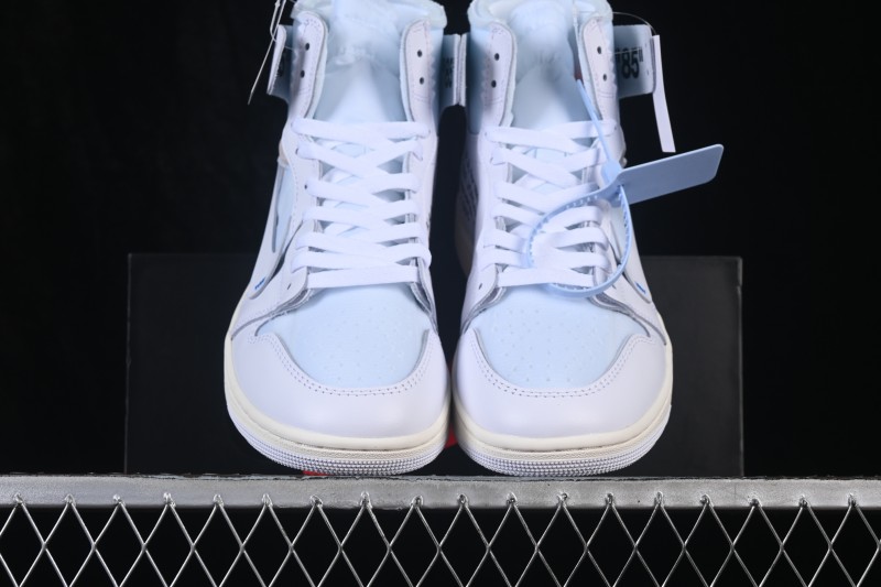 Nike Air Jordan 1 Retro High OG Off-White Collaboration Basketball Shoes - AA3834-100