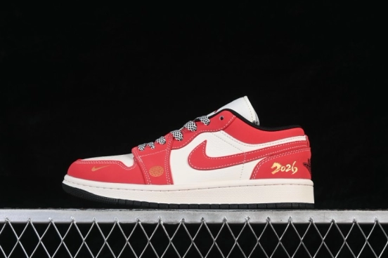 Nike Air Jordan 1 Low Retro Basketball Shoes Limited Year of the Horse Edition Premium Craftsmanship - MZ9588-842