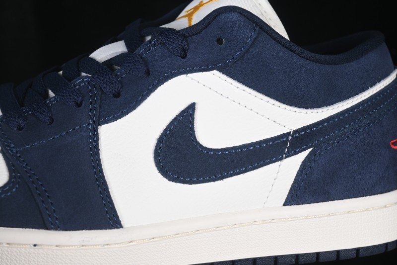 Nike Air Jordan 1 Low Retro Basketball Shoes with Classic Colorway and Cushioned Sole - IO7448-400