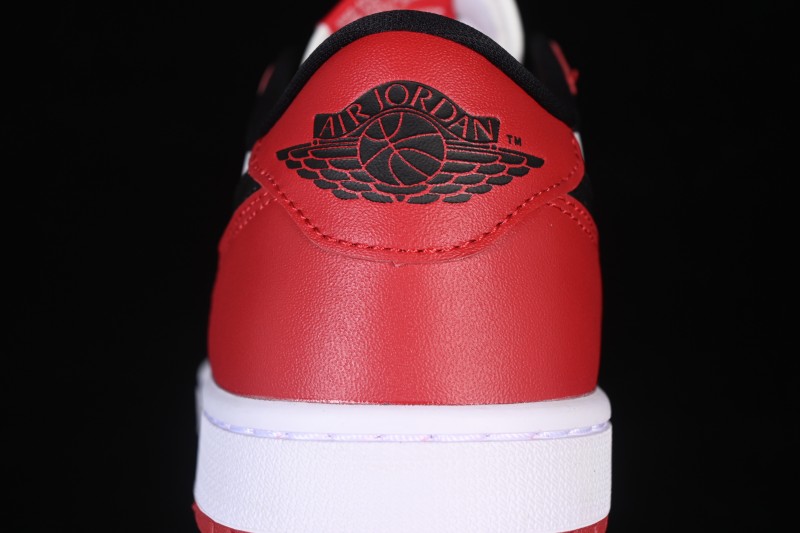 Nike Air Jordan 1 Low OG Casual Skateboarding Shoes White Red Black - HQ6998-600