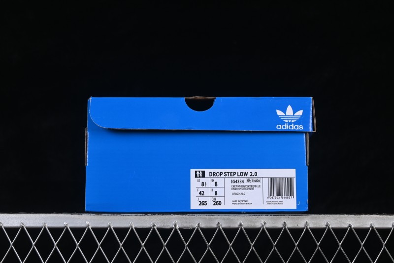Adidas Originals Drop Step Low 2.0 Basketball-Style Campus Casual Skateboarding Shoes - IG4334