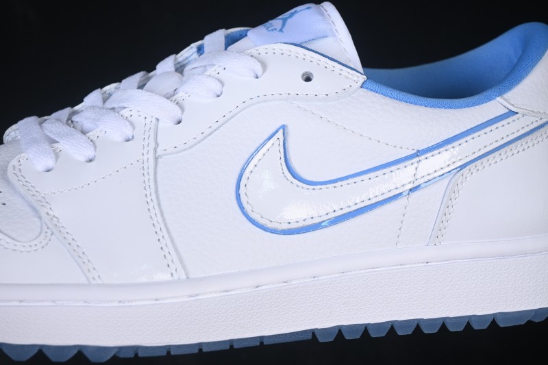 Nike Air Jordan 1 Low AJ1 Basketball Shoes with Patent Leather White and Blue Retro Style - DD9315-118