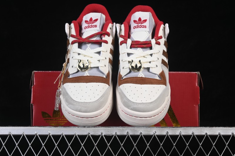 Adidas Forum 84 Low Classic Retro Basketball Shoes with Premium Leather Upper - KJ8751