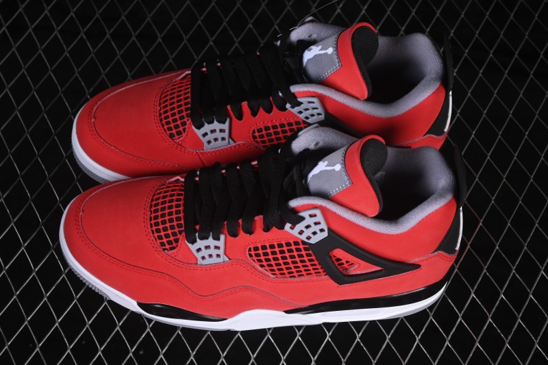 Air Jordan 4 Retro OG 'Toro' Basketball Shoes with Premium Leather Upper - FQ8138-600