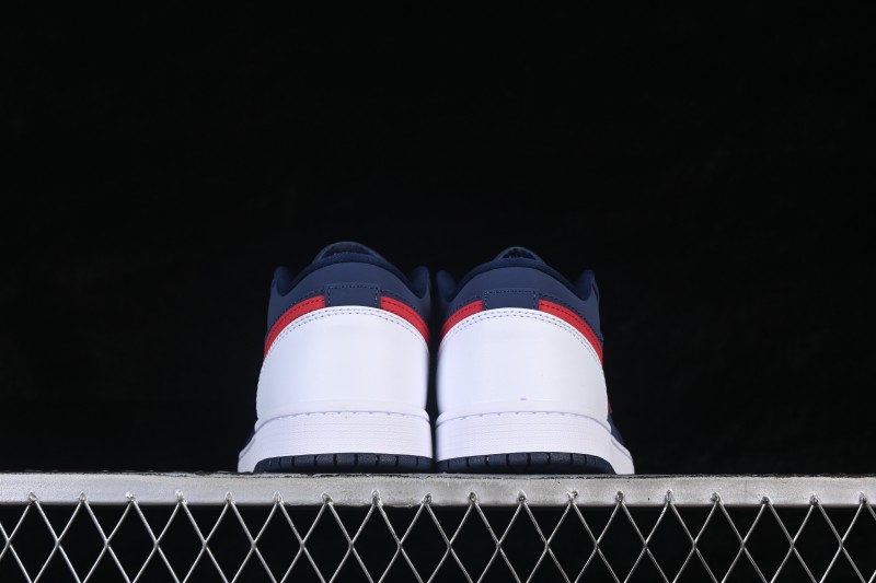 Nike Air Jordan 1 Low Retro Basketball Sneakers with Iconic Color Blocking - CZ8454-400