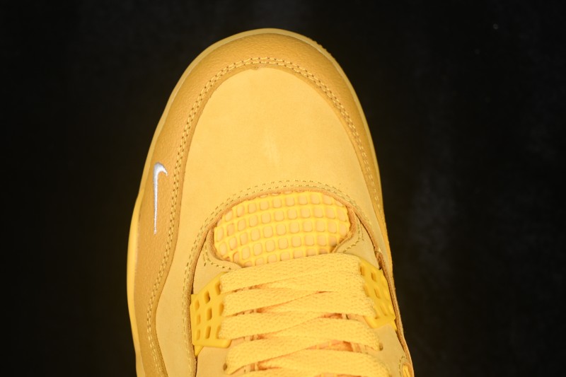 Nike Air Jordan 4 Retro x Nigel Sylvester Collaboration Sneakers with Brick Design - HF4340-008